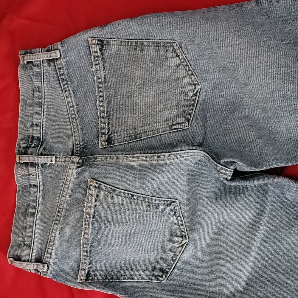 Agolde Distressed/High-Rise Button-Fly Jeans - Picture 5 of 14
